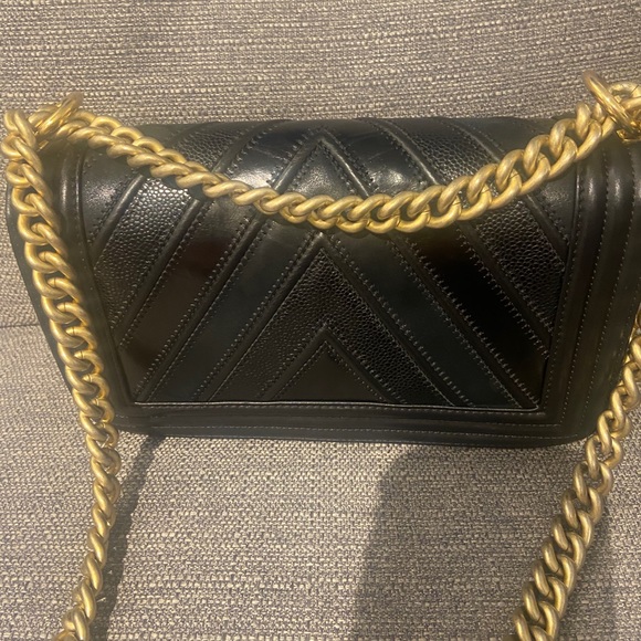Authentic Chanel Mix Chevron boy bag medium - Picture 7 of 10